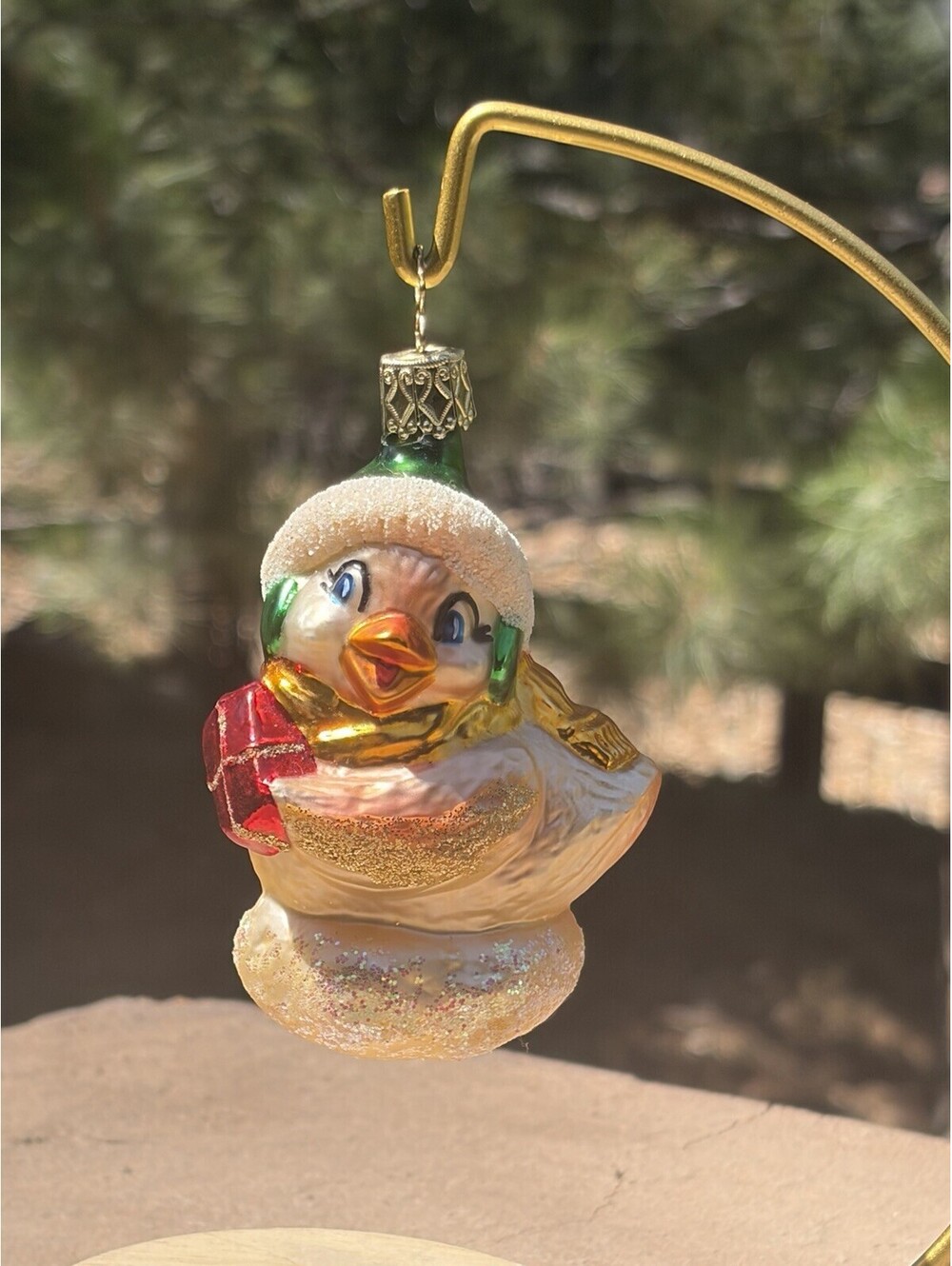 Old World Christmas-Inge Glass Duck 4.5” Excellent